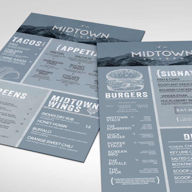 Midtown — Menu