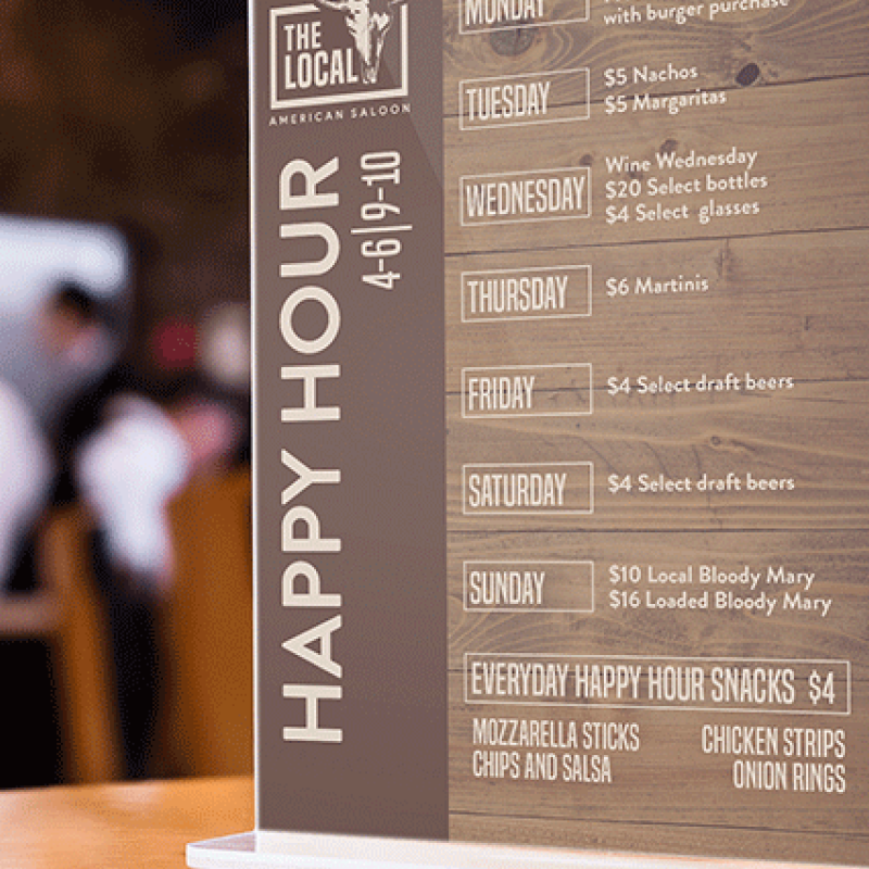 The Local — Rotating Menu